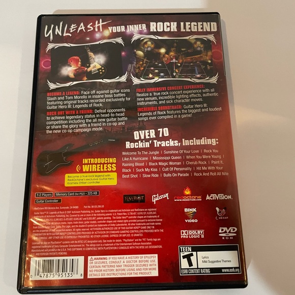 Guitar Hero 3 Legends of Rock Used - Picture 2 of 4